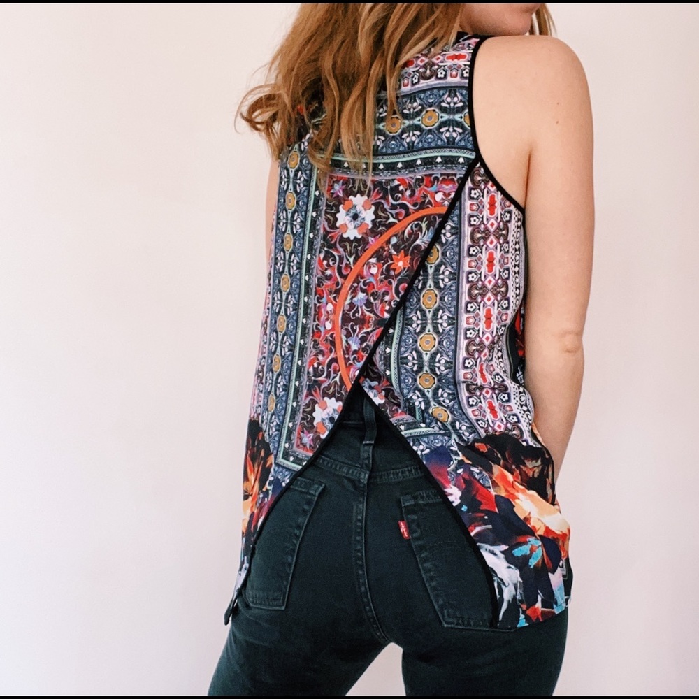Multi-colour Clover Canyon Top with Back Detail